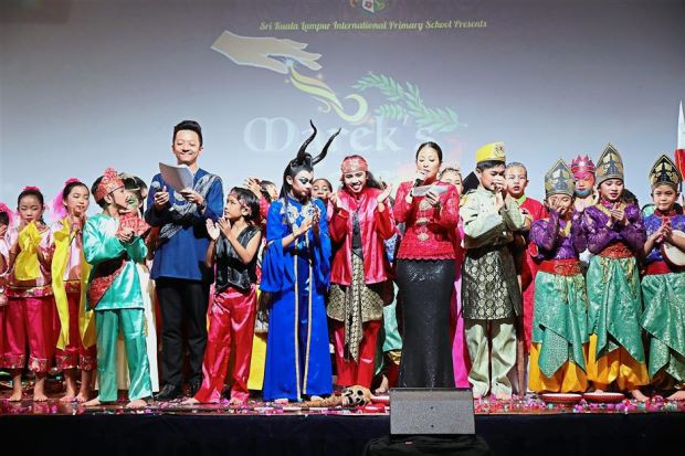 The students of Sri Kuala Lumpur Primary School performing dance drama Marek's Tale for their annual school production