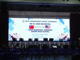 Sri KL Wind Orchestra hosted Taipei Municipal Hondao JHS