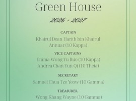 Sports House Election 2026/2027